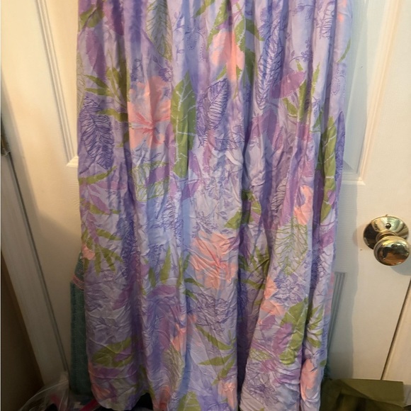 Lavender Floral‎ Button-Up Dress - Picture 3 of 3